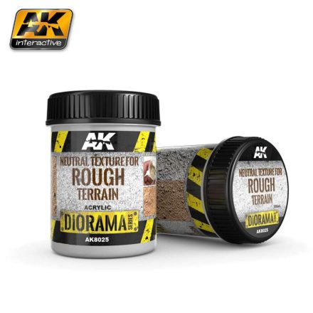 AK Interactive Vignettes texture products - NEUTRAL TEXTURE FOR ROUGH TERRAINS - 250ml - Base product (Acrylic)