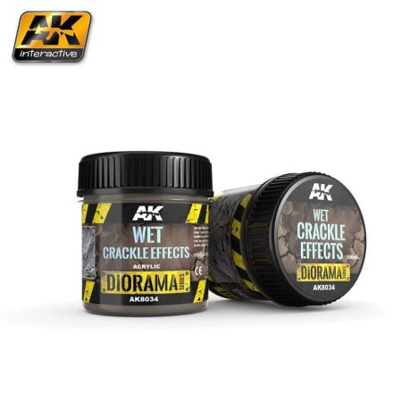 AK Interactive Vignettes texture products - WET CRACKLE EFFECTS - 100ml (Acrylic)