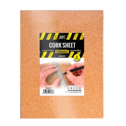 AK Interactive Fine Grained-200x300x2mm (2 Sheets)