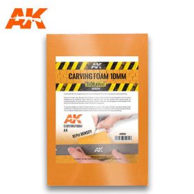 AK Interactive Carving foam 10mm A4 Size (305 x 228 mm)