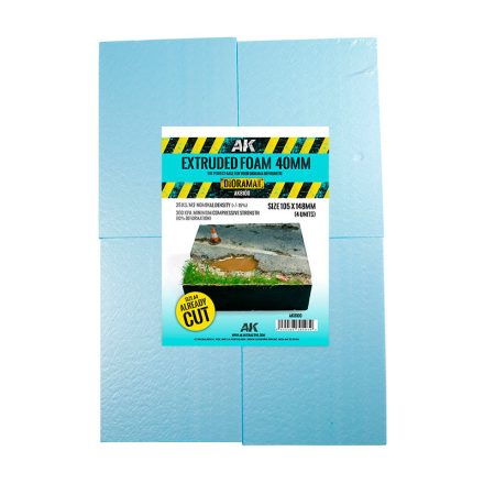 AK Interactive Extruded Foam 30 Mm A4 Size Already Cut (4 Units)