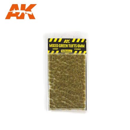 AK Interactive Tufts - Mixed Green Tufts 6mm