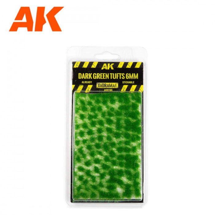 AK Interactive tufts, Dark green tufts 6 mm