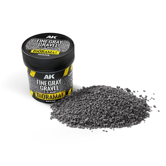 AK-Interactive Fine gray gravel 1-3 mm 100 ml