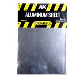 AK-Interactive Aluminium sheet 200um (micrometer) 200X250mm