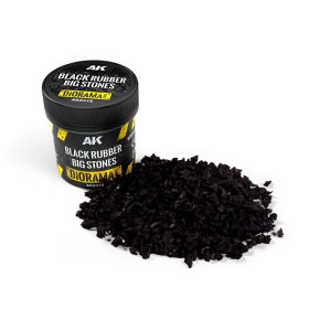 AK-Interactive Black rubber big stones 100 ml