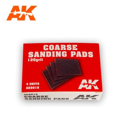 AK Interactive Sandpaper - Coarse Sanding Pads 120 grit.4 units