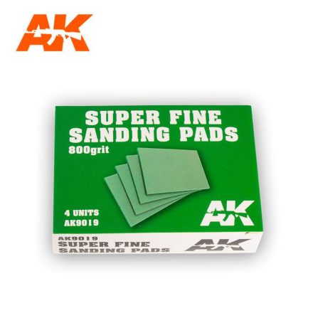 AK Interactive Sandpaper - Super Fine Sanding Pads 800 grit.4 units