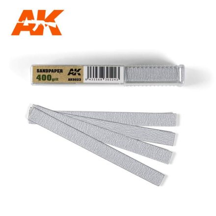 AK Interactive Sandpaper - Dry Sandpaper 400 grit x 50 units