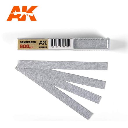 AK Interactive Sandpaper - Dry Sandpaper 600 grit x 50 units
