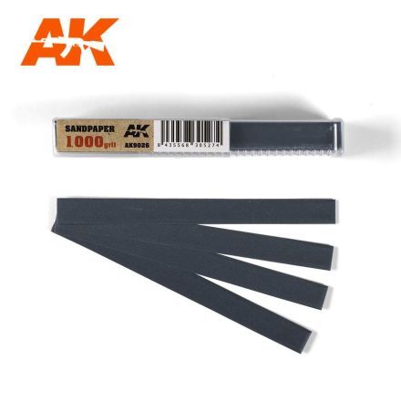 AK Interactive Sandpaper - Wet Sandpaper 1000 grit x 50 units
