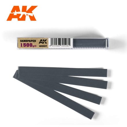 AK Interactive Sandpaper - Wet Sandpaper 1500 grit x 50 units