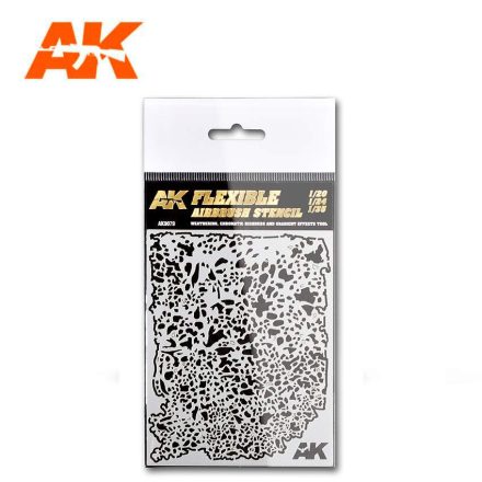 AK Interactive Airbrush stencils - PLANTILLA DE AEROGRAFÍA FLEXIBLE 1/20 1/24 1/35