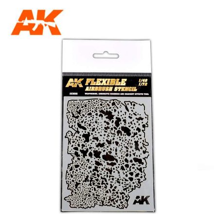 AK Interactive Airbrush stencils - PLANTILLA DE AEROGRAFÍA FLEXIBLE 1/48 1/72
