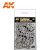 AK Interactive Airbrush stencils - PLANTILLA DE AEROGRAFÍA FLEXIBLE 1/48 1/72