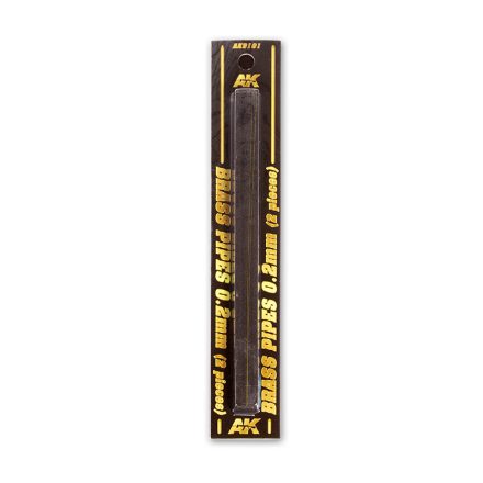 AK Interactive Brass Pipes 0,2mm, 2 Units