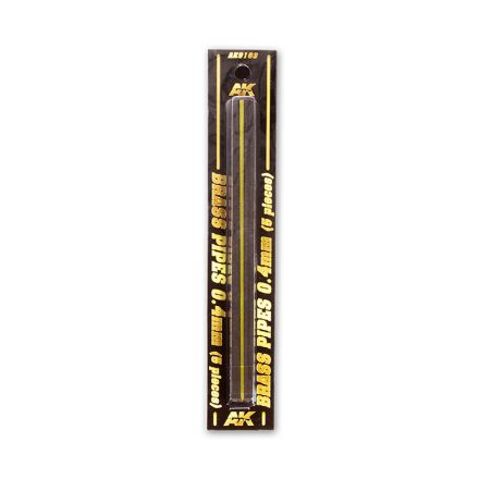 AK Interactive Brass Pipes 0,4mm, 5 Units