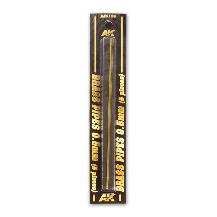 AK Interactive Brass Pipes 0,5mm, 5 Units