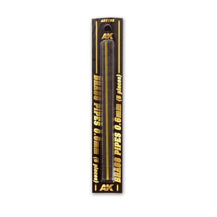 AK Interactive Brass Pipes 0,6mm, 5 Units