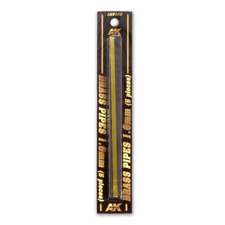AK Interactive Brass Pipes 1,0mm, 5 Units
