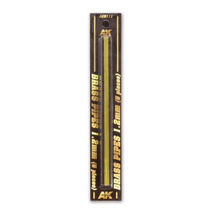 AK Interactive Brass Pipes 1,2mm, 5 Units