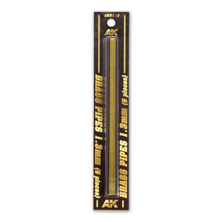 AK Interactive Brass Pipes 1,3mm, 5 Units