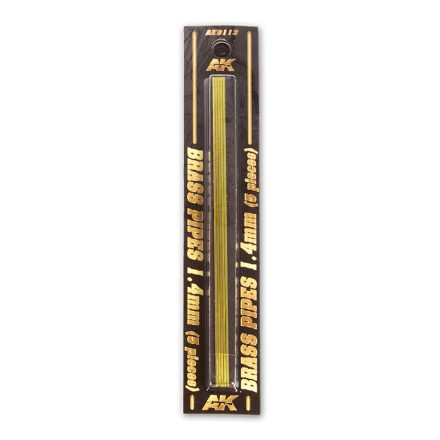 AK Interactive Brass Pipes 1,4mm, 5 Units