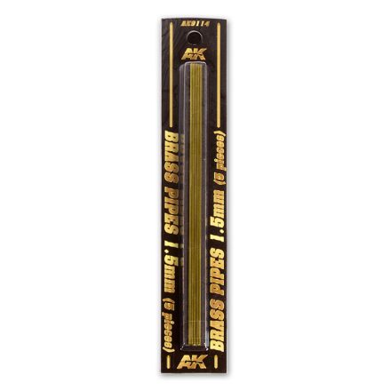 AK Interactive Brass Pipes 1,5mm, 5 Units