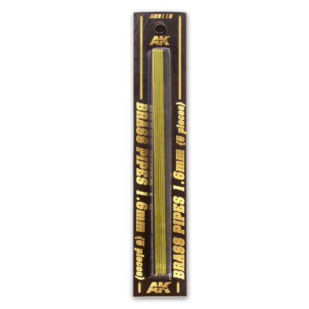 AK Interactive Brass Pipes 1,6mm, 5 Units