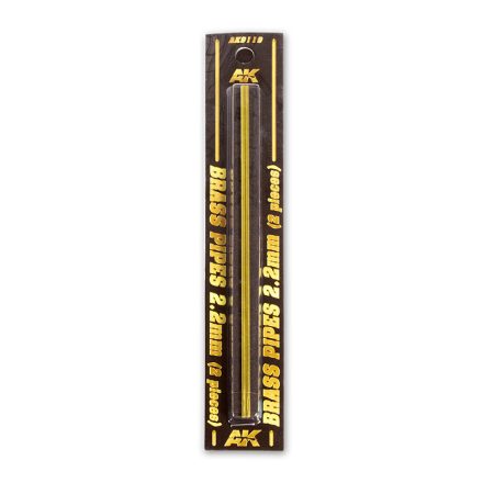 AK Interactive Brass Pipes 2,2mm, 2 Units