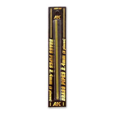 AK Interactive  Brass Pipes 2,4mm, 2 Units