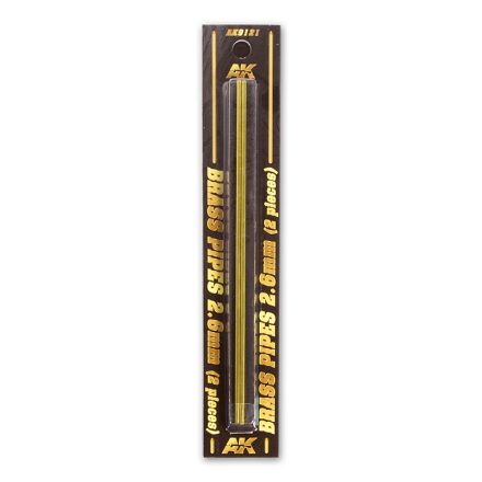 AK Interactive Brass Pipes 2,6mm, 2 Units
