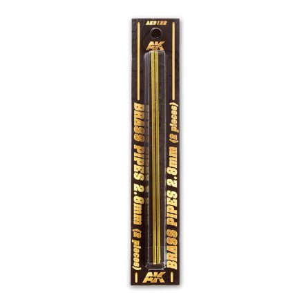 AK Interactive Brass Pipes 2,8mm, 2 Units