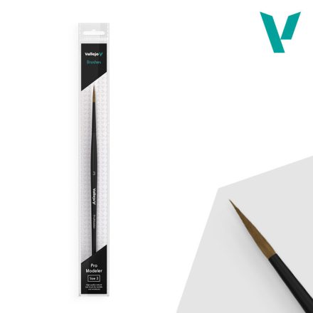 Vallejo Pro Modeler - Natural Hair Round Brush No. 3