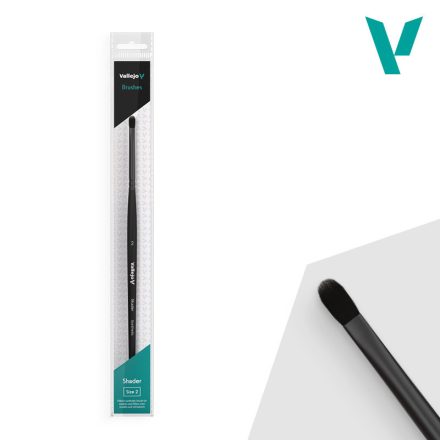 Vallejo Shader - Filbert Shader Flat Synthetic Brush No. 2