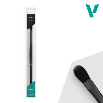 Vallejo Shader - Filbert Shader Flat Synthetic Brush No. 6