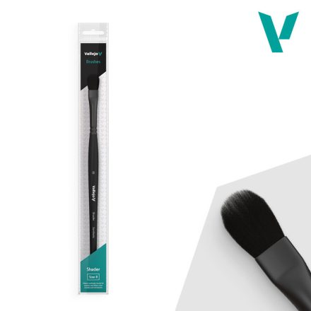 Vallejo Shader - Filbert Shader Flat Synthetic Brush No. 8