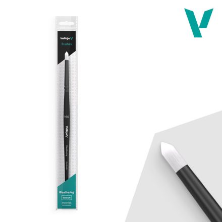 Vallejo Weathering Round - Synthetic Brush Medium
