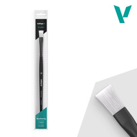 Vallejo Weathering Flat - Synthetic Brush Large