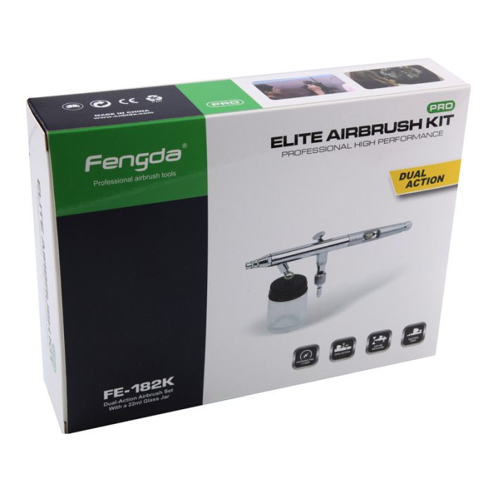 Chromax Chromax - BD-182K kétfunkciós airbrush készlet (0,3 / 0,5 / 0,8 mm fúvókákkal)