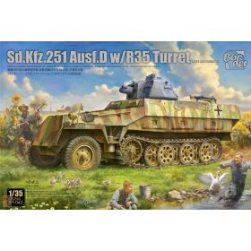 Border model BT042 1:35 Sd.Kfz.251 Ausf.D with R35 Turret
