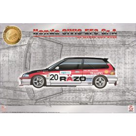   BEEMAX 1:24 Honda Civic EF3 Gr.A 1989 Macau Guia Race #20 Razo