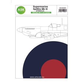 ASK decal 1:24 Spitfire Mk.IX - stencils