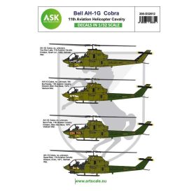  ASK decal 1:32 Bell AH-1G Cobra 11th Aviation Helicopter Cavalry