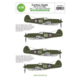   ASK decal 1:32 Curtiss H81-A-2 part 1 - Pearl Harbor Defenders