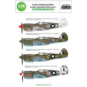   ASK decal 1:48 Curtiss Kittyhawk Mk.I Pacific battlefield RAAF part I
