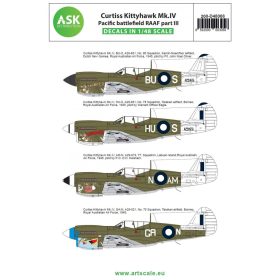   ASK decal 1:48 Curtiss Kittyhawk Mk.IV Pacific battlefield RAAF part III