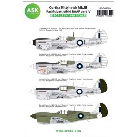   ASK decal 1:48 Curtiss Kittyhawk Mk.III Pacific battlefield RAAF part IV