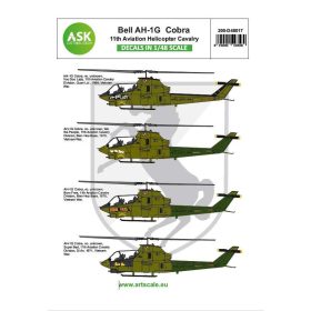   ASK decal 1:48 Bell AH-1G Cobra 11th Aviation Helicopter Cavalery part 3