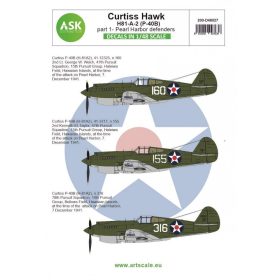   ASK decal 1:48 Curtiss Hawk 81-A-2 (P-40B) part 1 - Pearl Harbor defenders